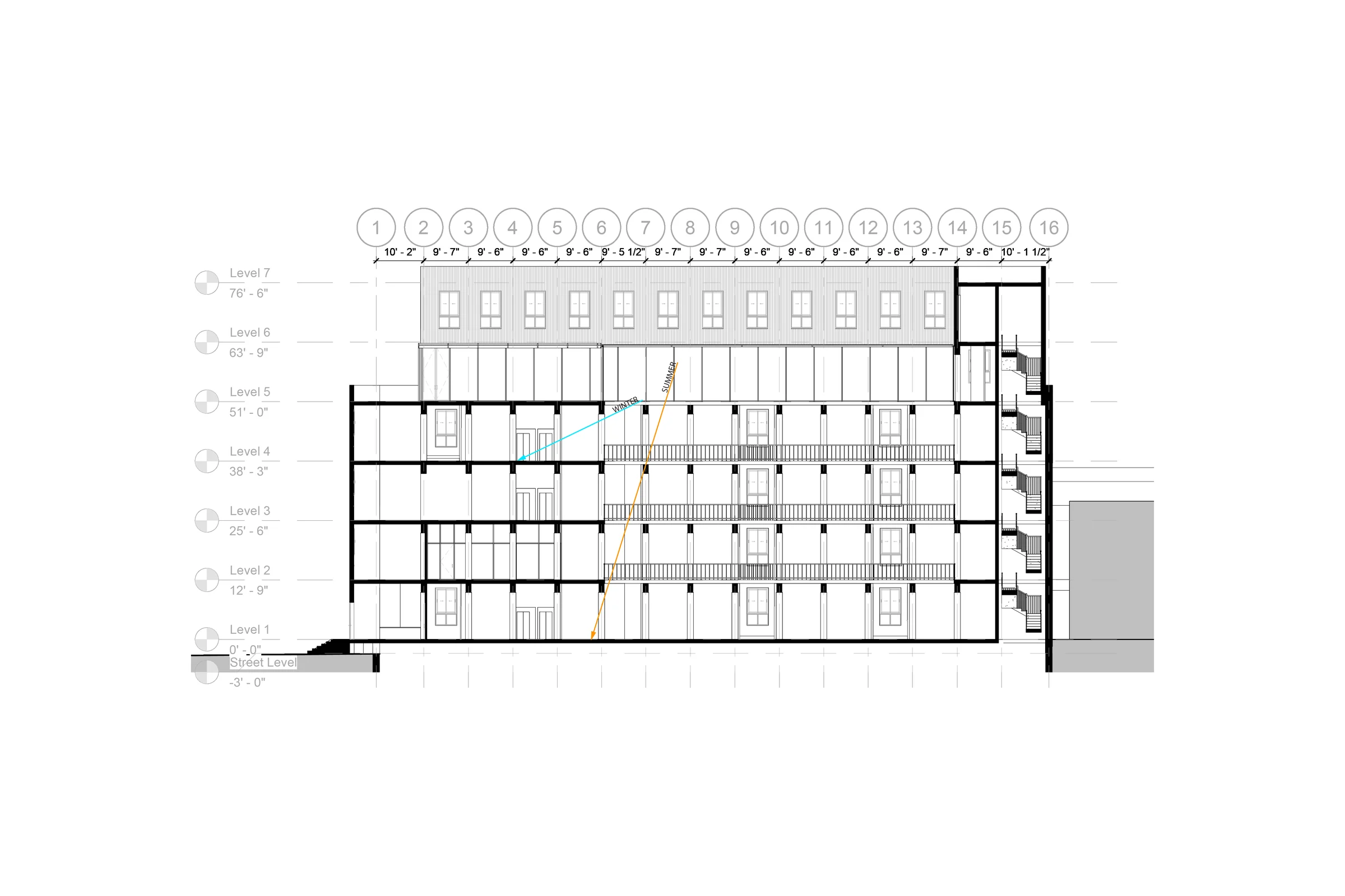 Longitudinal section